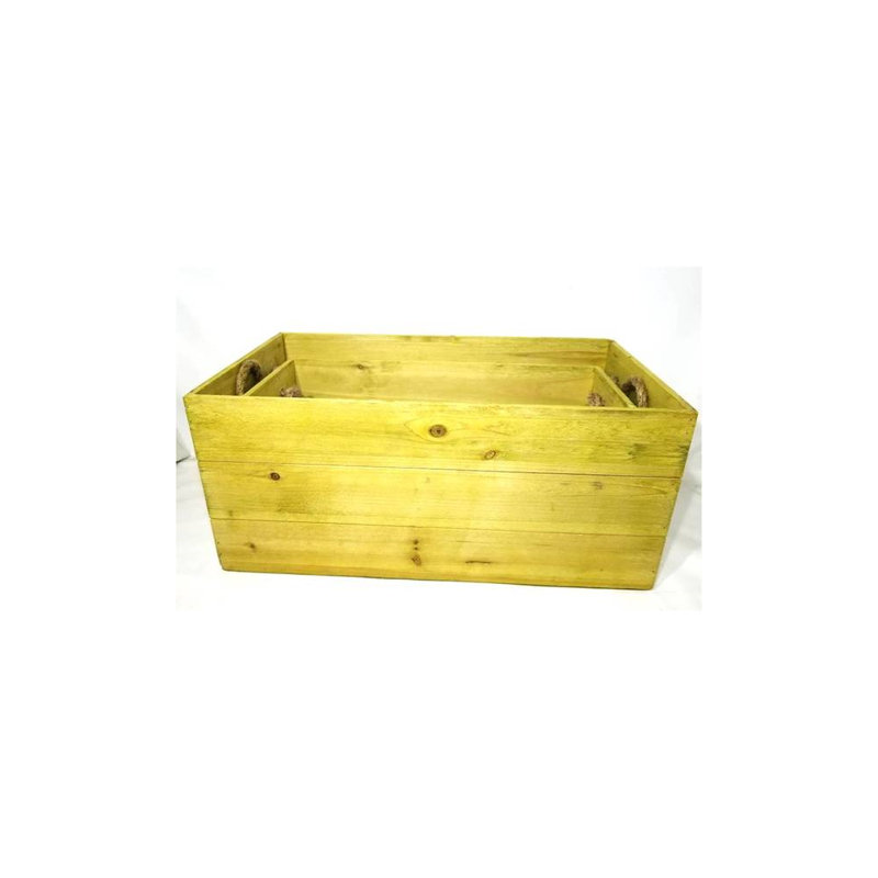 Ensemble de casiers en bois manufacturé 2 pièces