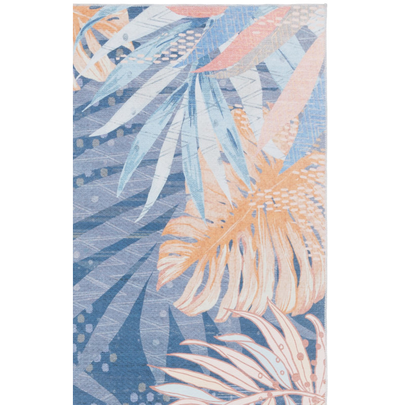 Tapis bleu / bleu clair Malibu 841, Rectangle 4 pi x 6 pi