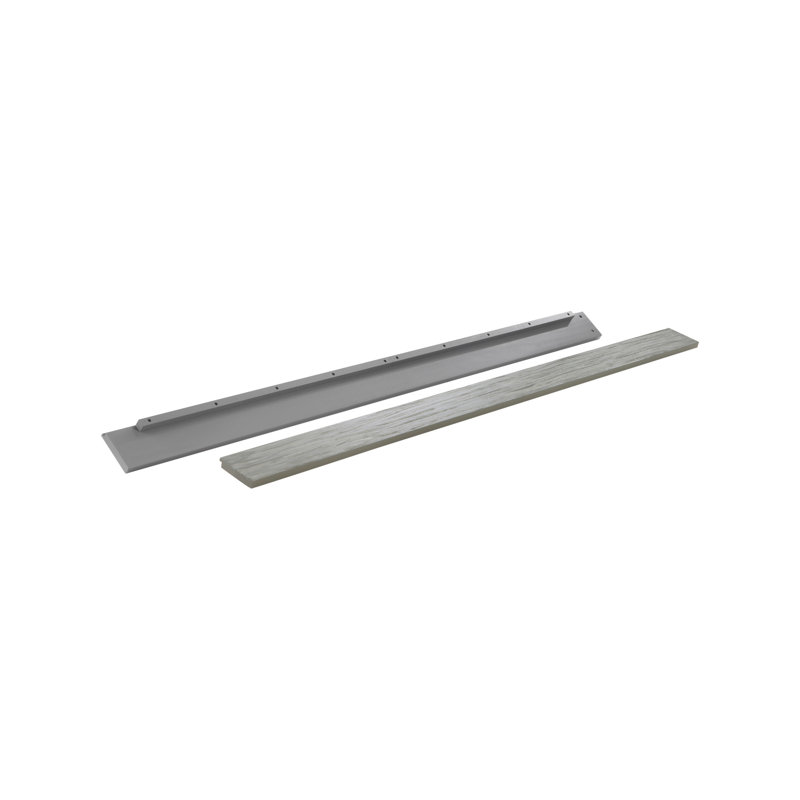 Rails pour lit double, Gris rustique