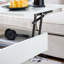 Table basse à plateau relevable de 39,3 po avec compartiment caché, 2 tiroirs de rangement et lumières DEL ajustables, tables basses multifonctionnelles modernes pour le salon, la chambre à coucher et le bureau-899971750