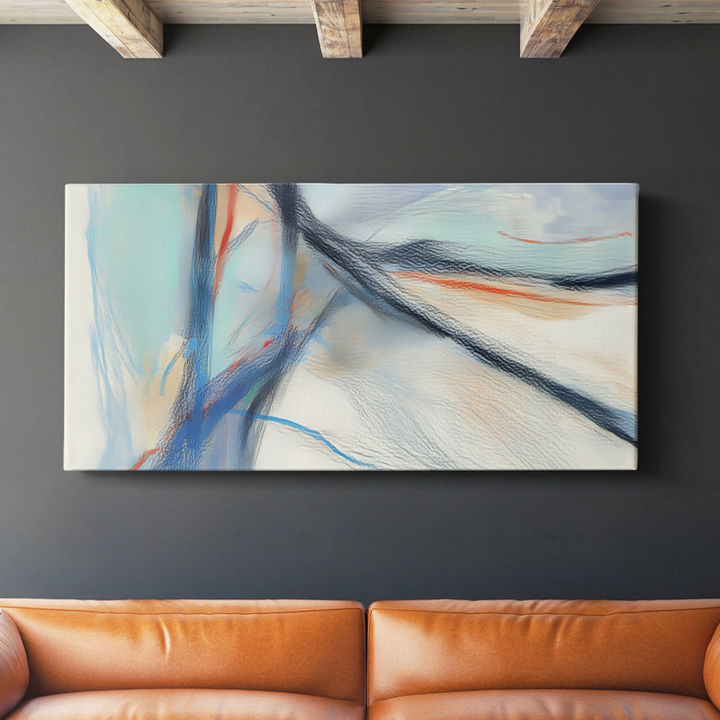 Abstract Series 8 # XXVII-Gallery, toile tendue, H 24 po x l 48 po