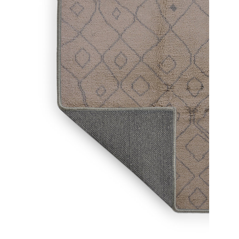 Tapis brun à motif géométrique Boomery, Rectangle 8 pi x 12 pi