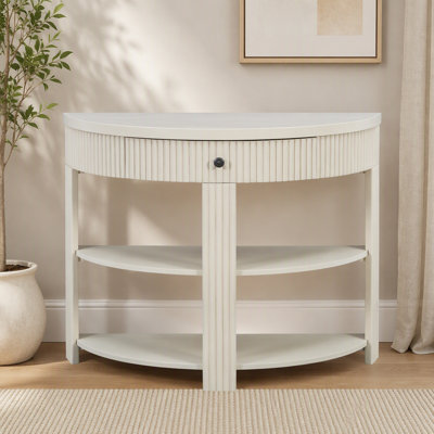 Console avec tiroir et tablettes