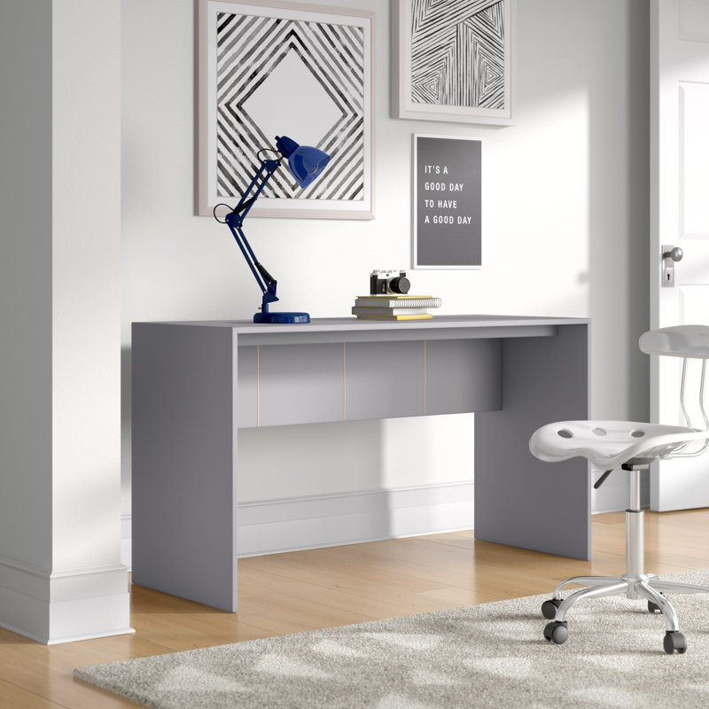 Cornelia Desk, 30" H x 53.1" W x 21.3" D, Gray