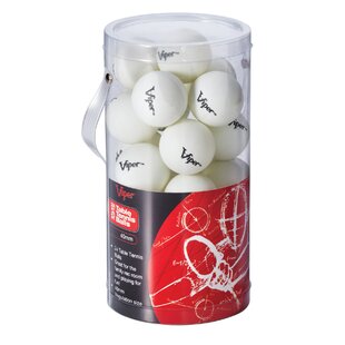 True Shoot Ping Pong Balls, White Table Tennis Balls, Beer Pong Balls, 40  Millimeters, White Plastic, Set of 6