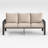 Aluminum Outdoor  3 Person Patio Sofa With Coffee Table-2112876831