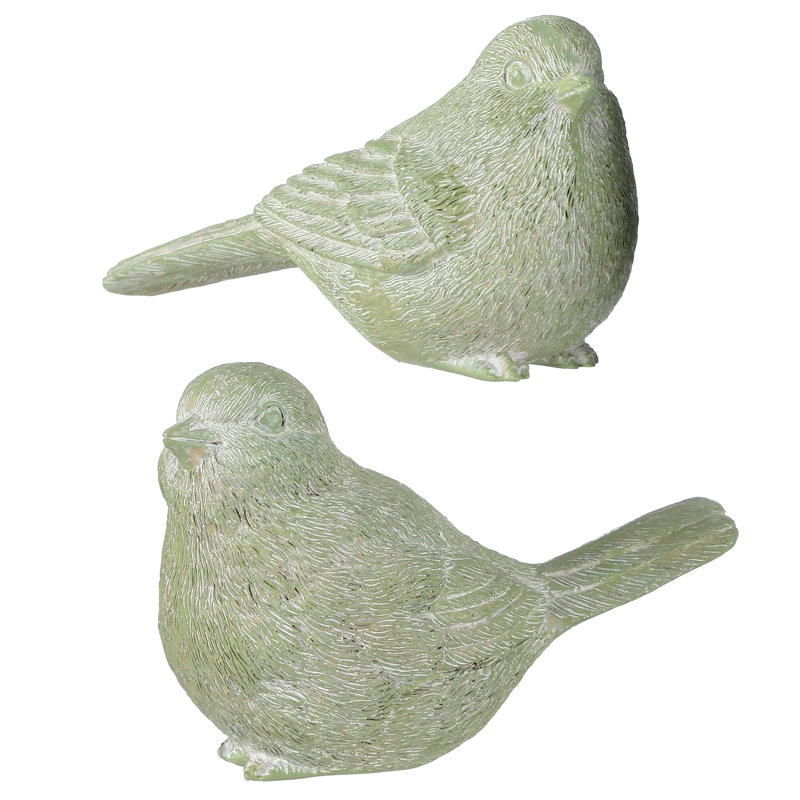 Oiseau de jardin en résine 4 po