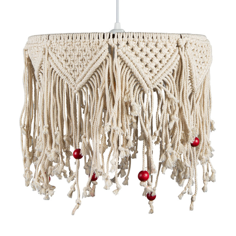 1 - Light Cream Unique/Statement Pendant