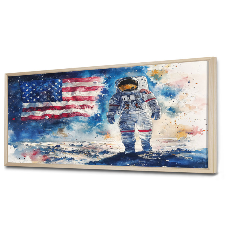 Dorado - Space, reproduction d'art sur toile, H 28 po x l 60 po, Impression dans un cadre flottant sans passe-parto