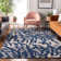 Premium Machine Washable Prisco Navy Rug