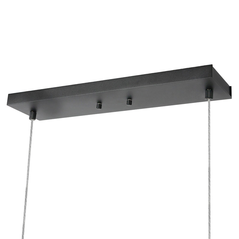 Vega 1 - Light LED Pendant, 122.5" H x 45" W x 1.5" D, Black
