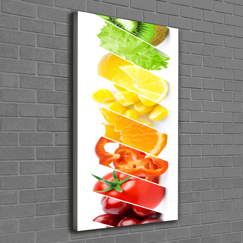 Vegetables And Fruits - Wrapped Canvas Print
