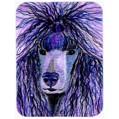 Planche à découper en verre caniche