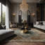 Tapis gris soyeux et moelleux-100906033