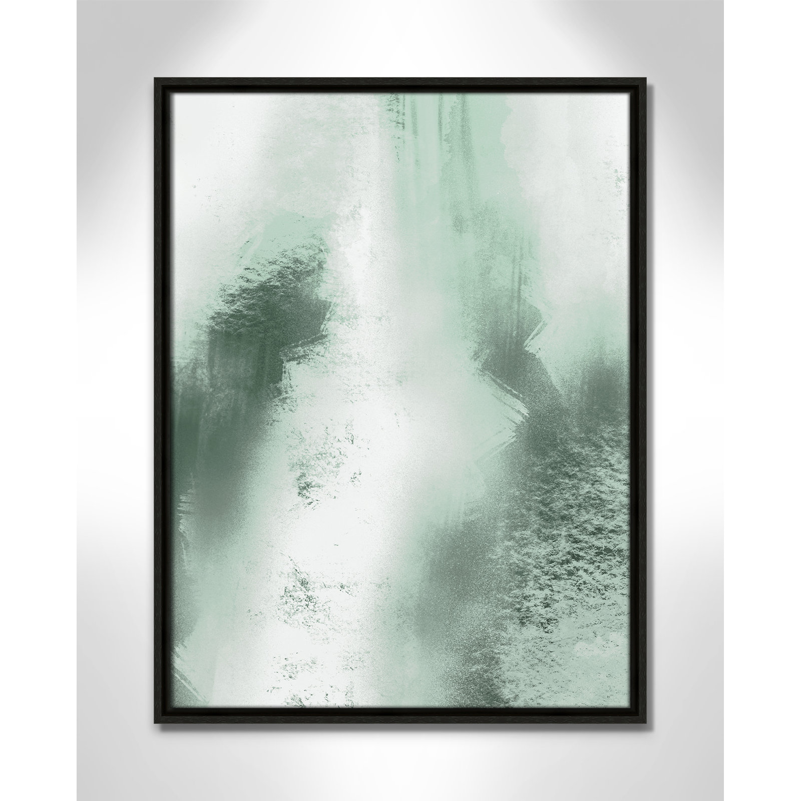 Quietude Smudges I Print by Marcus Prime, 19.5'' W x 25.5'' H, Espresso Floater