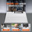 Door Threshold Ramp, 5" Rise, 800 lbs Load Capacity, Door Ramp for Wheelchairs, Aluminum Threshold Ramp for Doorways, Adjustable Modular Threshold Ramp for Wheelchairs, Scooters, Power Chairs-94848298