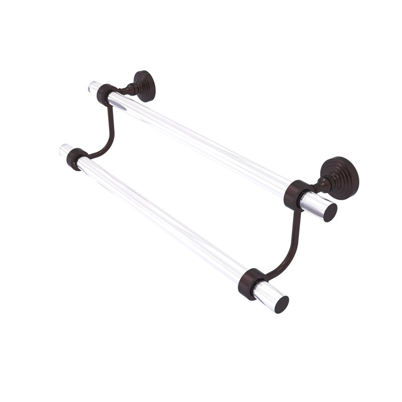 Porte-serviettes mural double Jarrell, Bronze antique, H 7,785 po x l 22 po x P 5,3 po