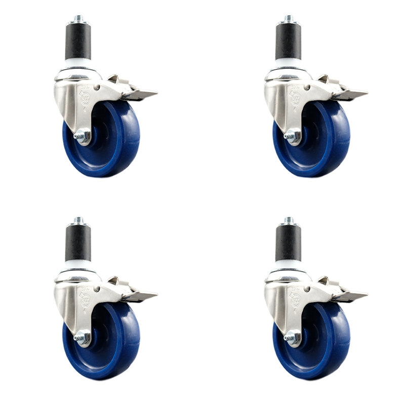 Swivel Stem Caster, 4" H x 4" W