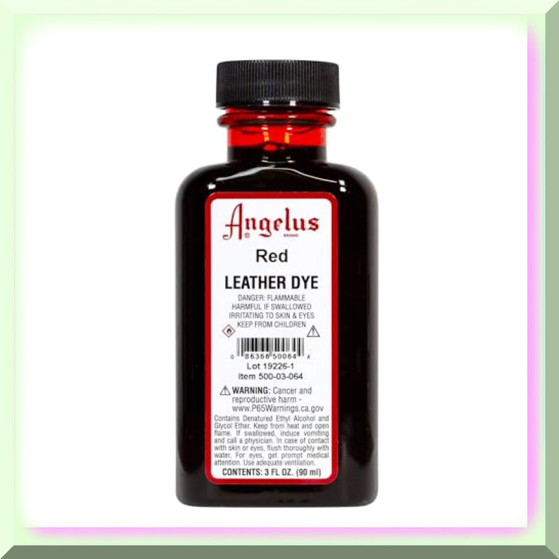 CrimsonCraft Leather Dye 3oz Red