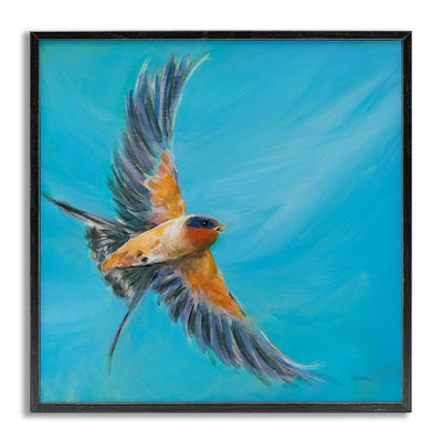 «Soaring Bird on Blue», estampe numérique par Sue Schlabach