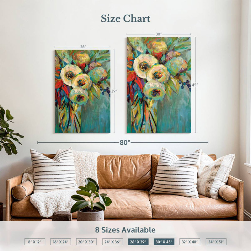 Avery Mod Floral, 39" H x 26" W