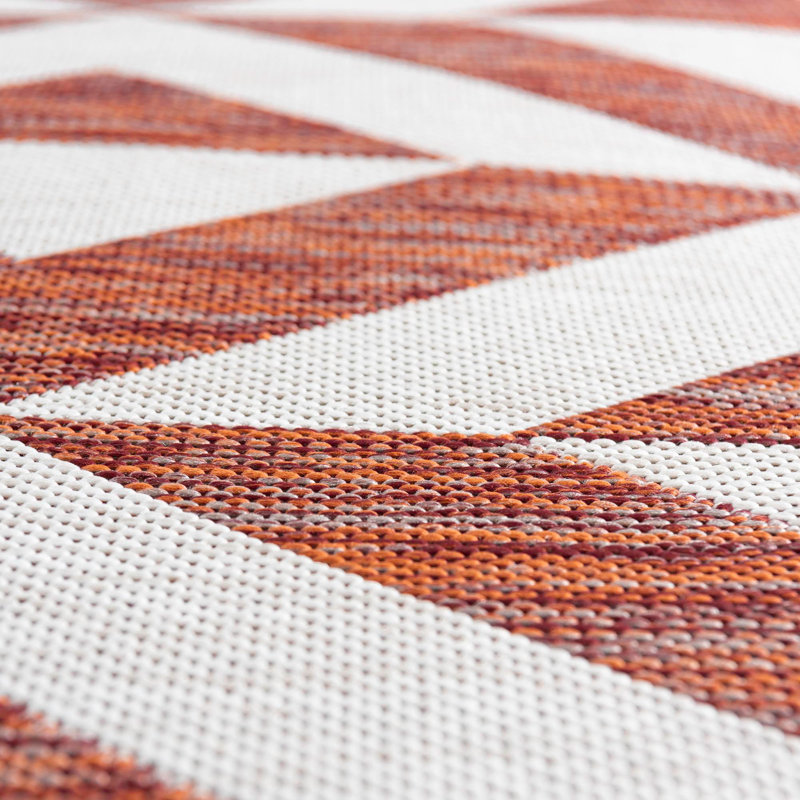 Geometric Indoor / Outdoor Area Rug, Rectangle 274 x 366cm