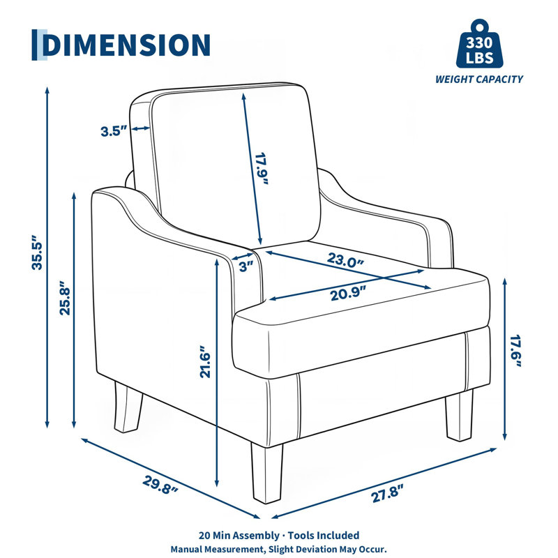 Ensemble de 2 fauteuils d'appoint rembourrés Chenille Comfort, Chenille beige