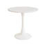 Ensemble de table de salle à manger 31,5 "en noyer circulaire, table à manger tulipe, table de salle à manger pour 2 à 4 personnes et 2 chaises de salle à manger en métal noir-1184165798-1184165799-1184165800