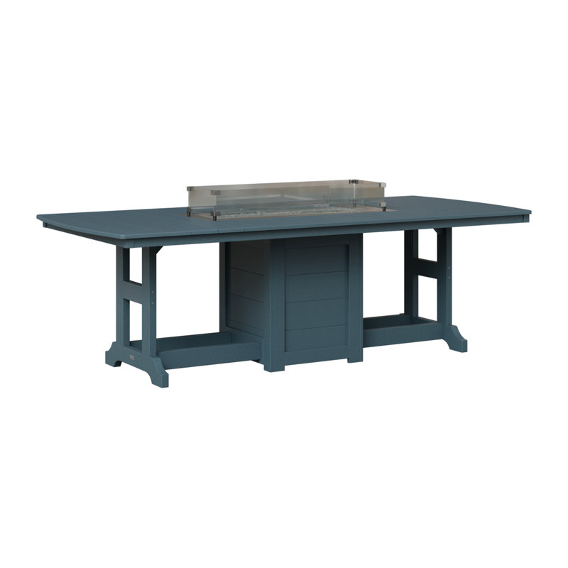Table de salle à manger à hauteur de comptoir 96 po Berlin Gardens Garden Classic, H 35,5 po x l 44 po x P 96 po, Ardoise