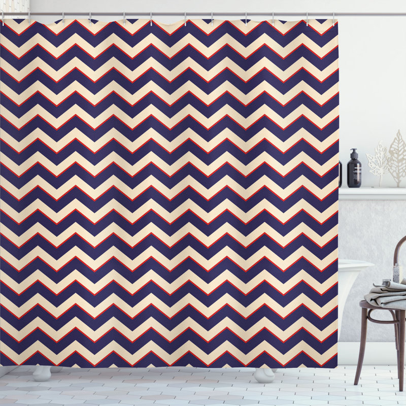 Shower Curtain with Hooks Included, 70"H x 69"W