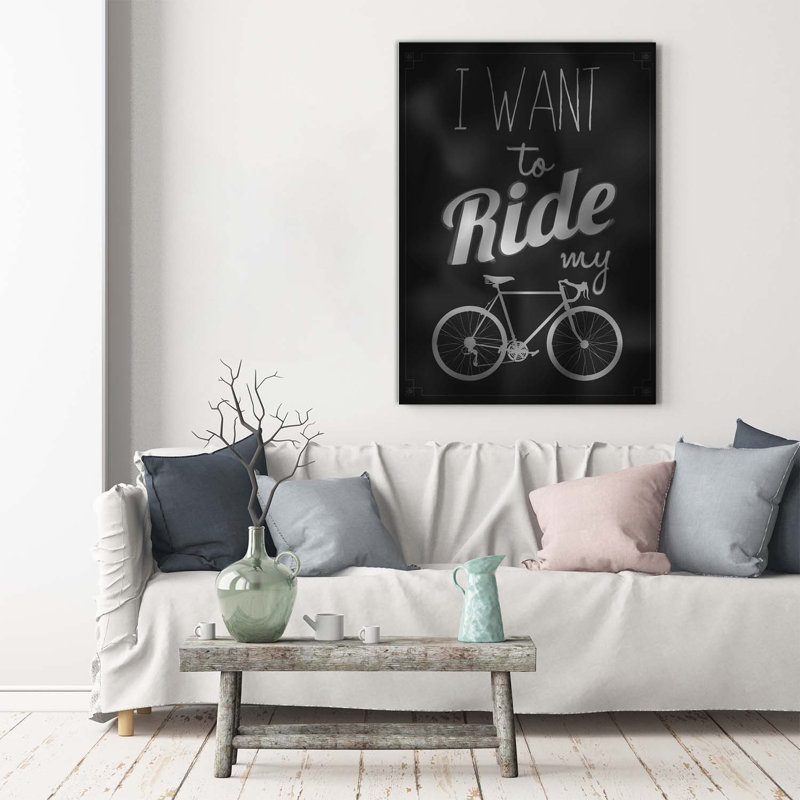 Want to Ride - Wrapped Canvas Art Prints