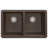 Radius 31.75'' L Double Bowl Granite Kitchen Sink-48407018