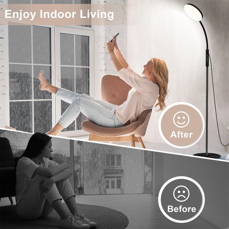 Deljuan 175cm Arched Floor Lamp