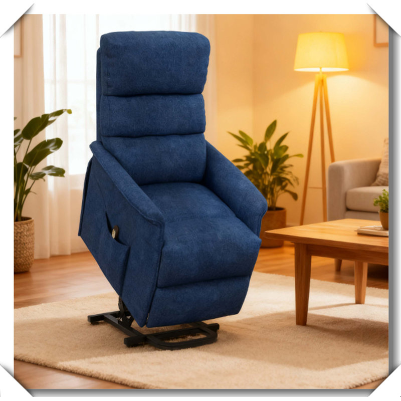 Fauteuil inclinable électrique lève-personne à distance, Bleu très foncé
