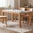 Solid wood rock plate rectangular dining table-2060764296