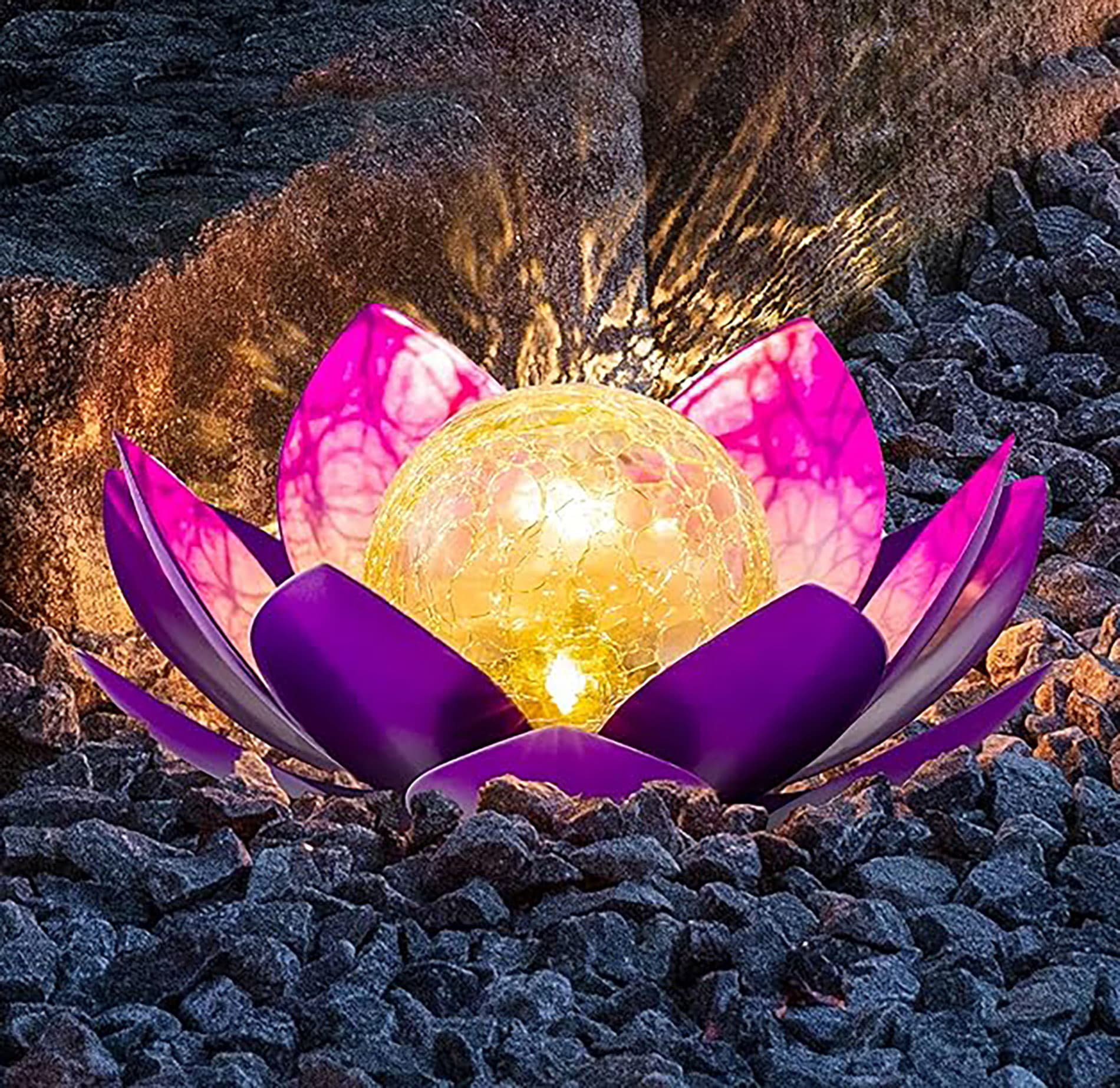 IMETKY Satin Solar Powered Integrated LED Floor Globe Wayfair Canada