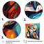 Chouette multicolore «Popart», art mural-1715293725-1715293723
