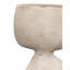 Vase de table en céramique d'intérieur / d'extérieur 11,75 po Anatomy Beige