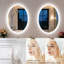 Miroir mural à DEL en verre trempé anti-buée-758478142