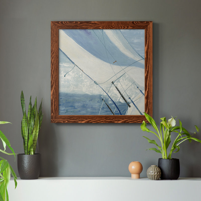 Impression sur toile Bow Bow, H 17 po x l 17 po x P 1,5 po, Cadre en érable