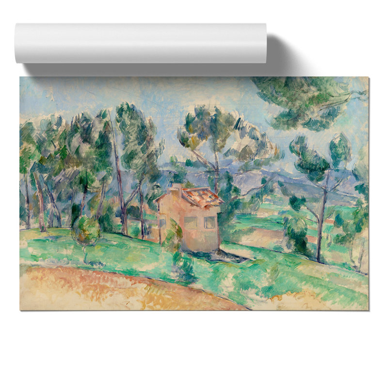 Hunting Cabin In Provence by Paul Cezanne - No Frame Painting, 30cm H x 42cm W x 0.1cm D