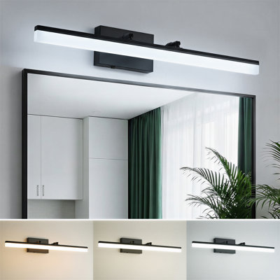 27.5" LED Bathroom Vanity Light Bar, Adjustable 5 CCT, 24W,Matte Black