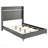 Malcolm Gray Upholstered Eastern King Wingback Bed