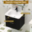 Ensemble de meuble-lavabo flottant 24 po avec lavabo simple Benford-1138250388