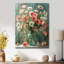 Bouquet de roses roses et vertes, bouquet de lait, art mural-894540461-894540460