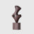 Brown Free Form Solid Wood Decorative Object