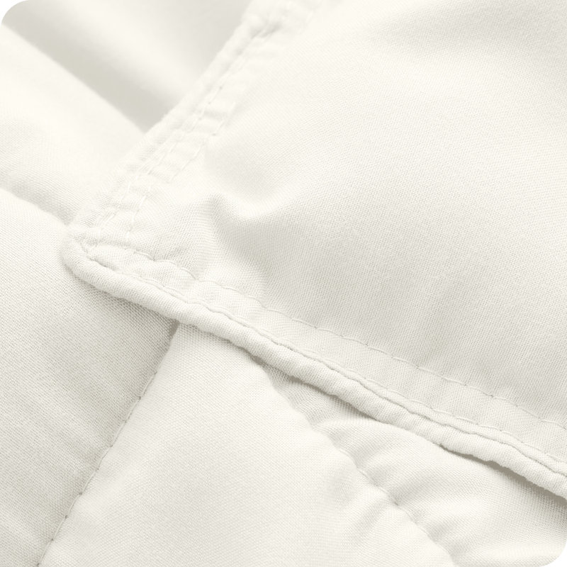 Ensemble d'édredon ultra-doux toutes saisons, Édredon pour grand lit + 2 taies décoratives sta, Crème