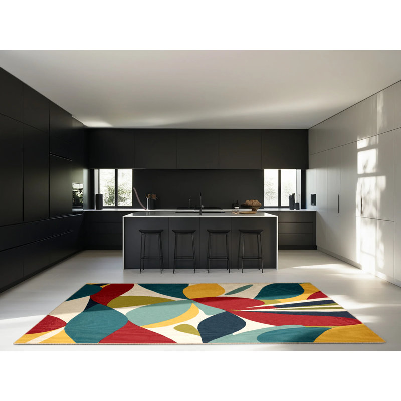 Lively Slide Rug, Square 6'