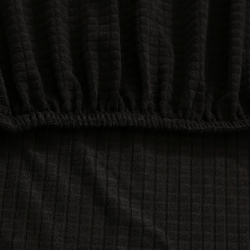 Housse pour chaise de salle à manger Hildy, Noir