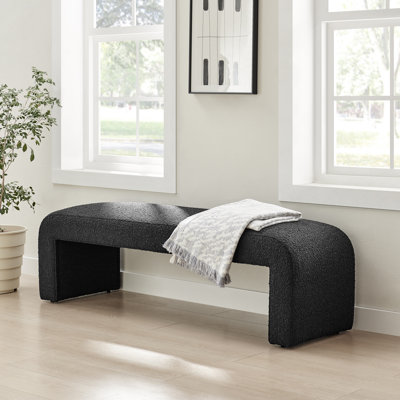 Fumeterre Polyester Upholstered Bench